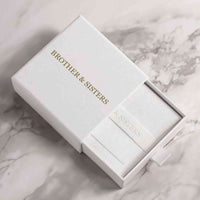 Thumbnail for Elegant packaging of Brother & Sisters Sunflower Photo Necklace in a luxurious white box.