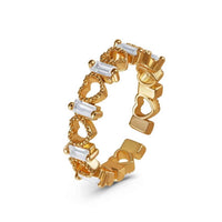 Thumbnail for Gold heart ring — product photo on a white background, gold