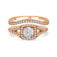Thumbnail for Engagement ring set — product photo on a white background, silver