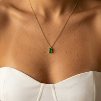 Thumbnail for Emerald Pendant Necklace