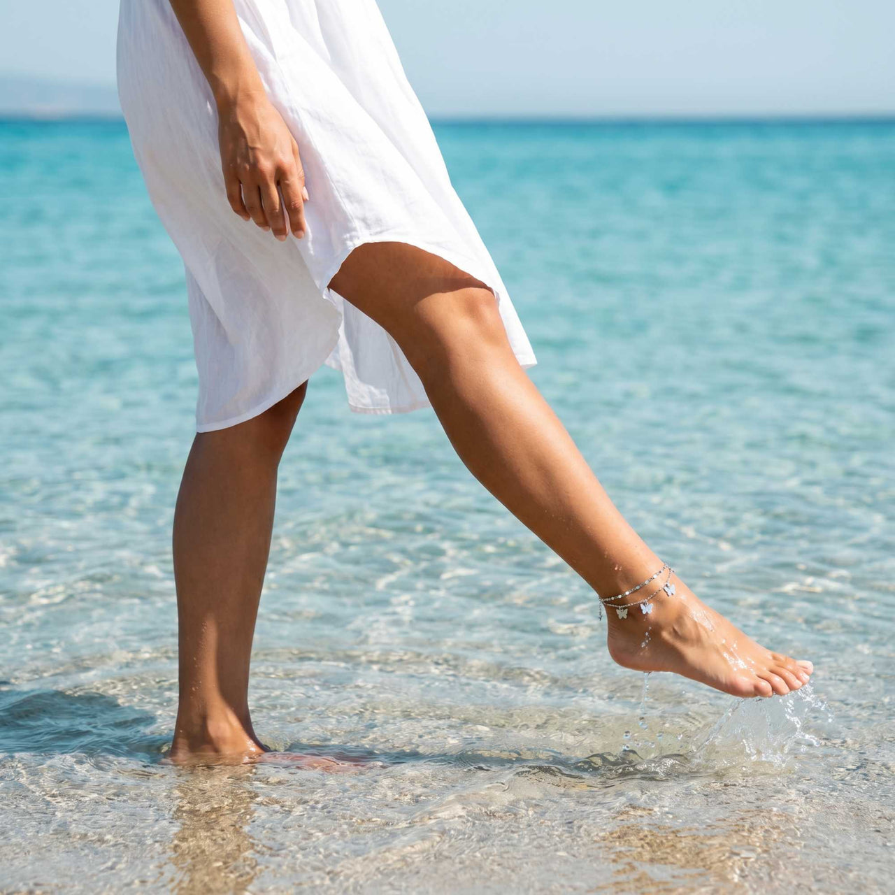 Butterfly Layered Anklet