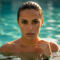 Thumbnail for White Beaded Choker