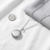 Thumbnail for Round Photo Locket Necklace
