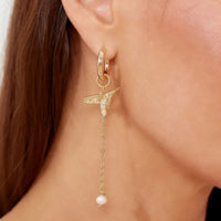 Thumbnail for Celeste Charm Hoops