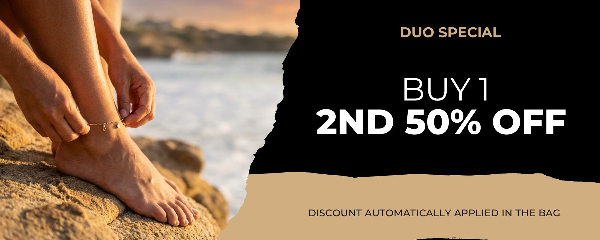 Anklets - Duo Special buy 1 get 2nd 50% off banner