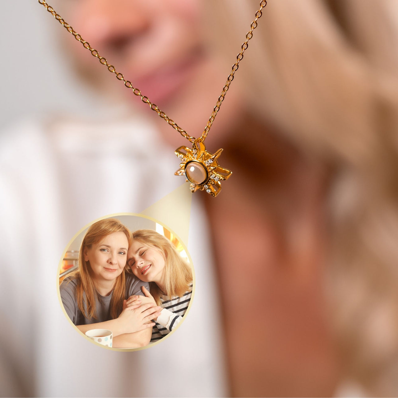 Sun Photo Necklace