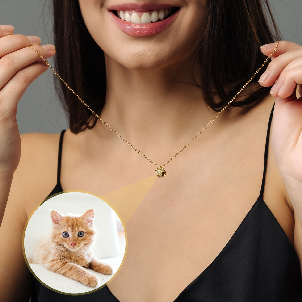 Cat Photo Necklace