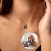 Thumbnail for Double Heart Photo Necklace