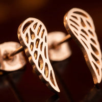 Thumbnail for Close-up of the rose gold stud earrings | SKU: 42008-rose-gold