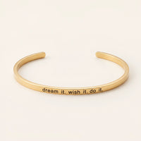 Thumbnail for Engraved bangle — product photo on a white background, gold | SKU: 4214557-gold-color