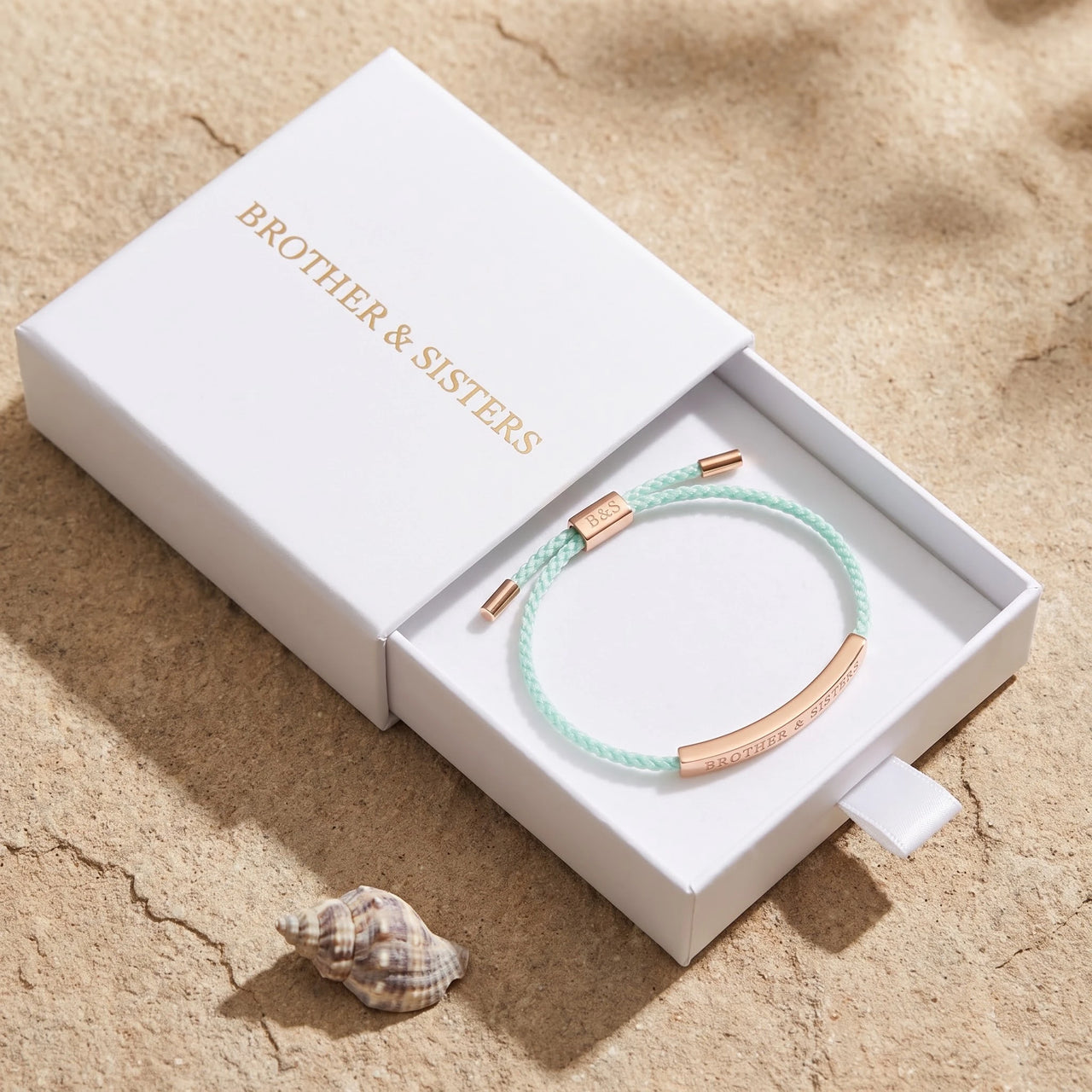 Cord bracelet — in the gift box, rose gold | SKU: lamenthe-rg