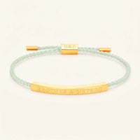 Thumbnail for Green bracelet — product photo on a white background, gold | SKU: lanature-g