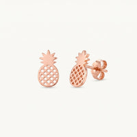 Thumbnail for Pineapple earrings — product photo on a white background, rose gold | SKU: 437186-rose-gold-color