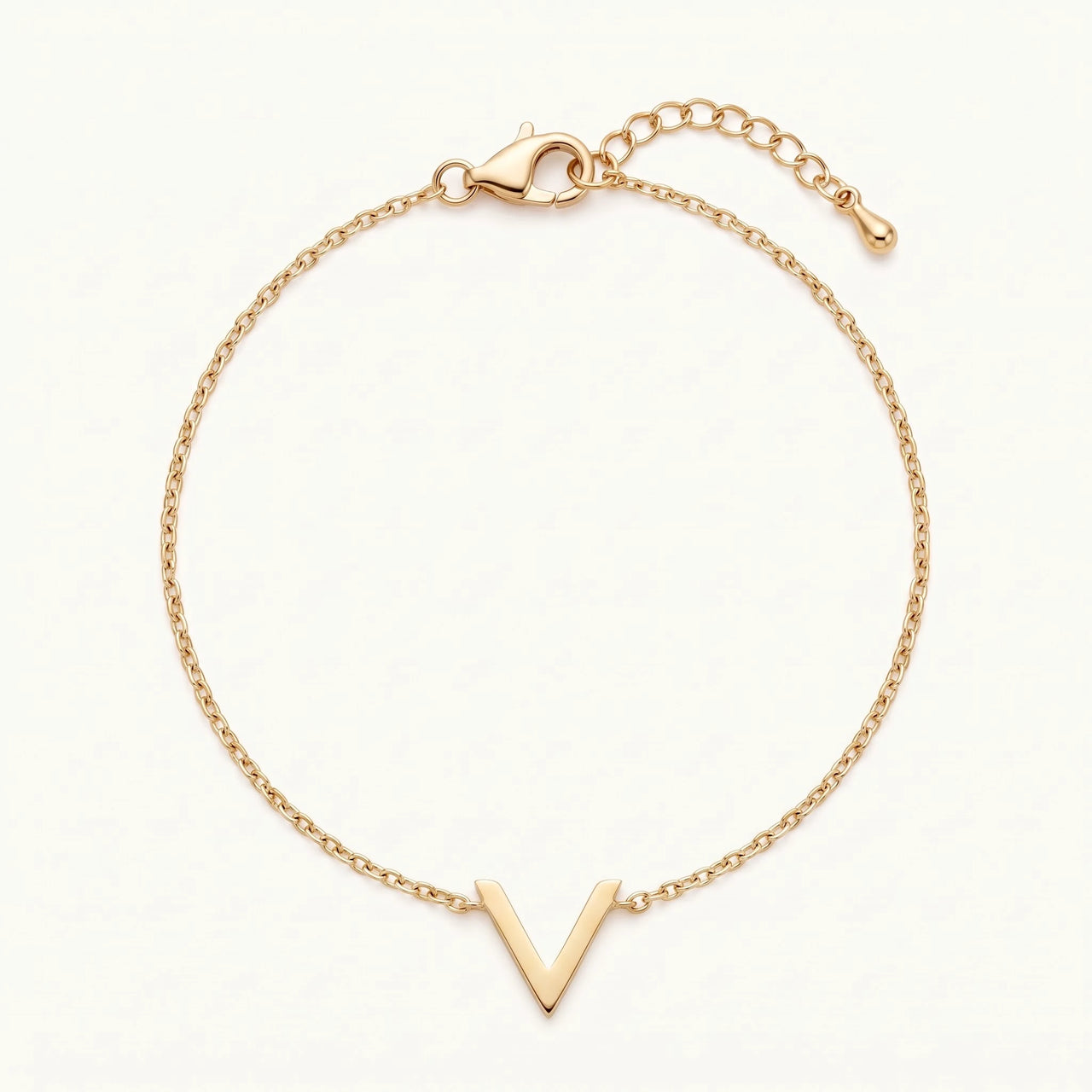 Chevron bracelet — product photo on a white background, gold | SKU: 9443177-gold